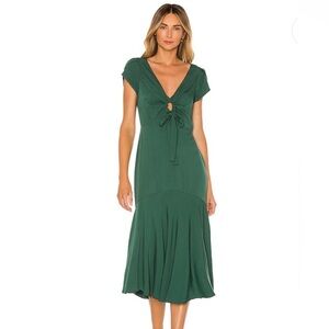 Tularosa emerald green Avalynn dress. XL $210